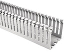HellermannTyton 184-33002 | High Density Slotted Wall Wiring Duct, 3" X 3", Non-Adhesive, Pvc, Gray, 120Ft/Carton