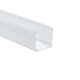 HellermannTyton 184-33003 | High Density Slotted Wall Wiring Duct, 3" X 3", Non-Adhesive, Pvc, White, 30Ft/Box