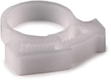 HellermannTyton 190-00302 | Snapper Hose Clamp, 0.71 - 0.81" Bundle Diameter, Pom, White, 100/Pkg