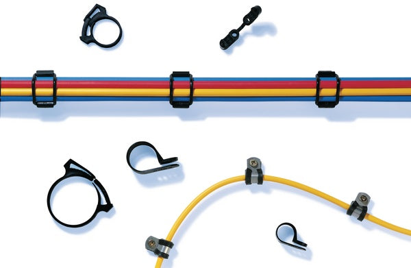 HellermannTyton 190-00303 | Snapper Hose Clamp, 0.71 - 0.81" Bundle Diameter, Pom, White, 1000/Pkg