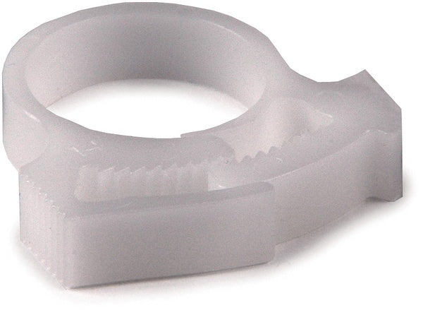HellermannTyton 190-00303 | Snapper Hose Clamp, 0.71 - 0.81" Bundle Diameter, Pom, White, 1000/Pkg