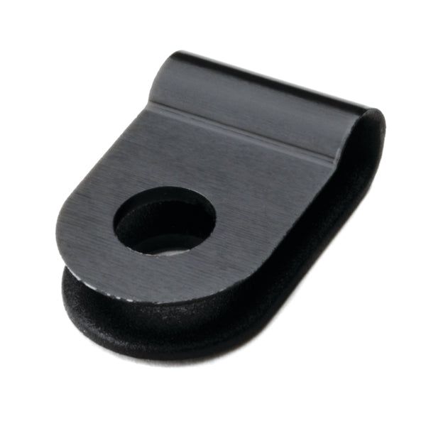 HellermannTyton 211-60010 | P-Clamp, 0.39" Wide, 0.13'' Max Bundle Dia, 0.17'' Mounting Hole Dia, Pa66Hs, Black, 1000/Pkg