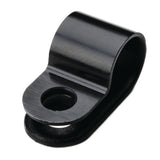HellermannTyton 211-60003 | P-Clamp, 0.39" Wide, 0.31" Max Bundle Dia, 0.17" Mounting Hole Dia, PA66HS, Black, 100/pkg