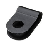 HellermannTyton 211-60010 | P-Clamp, 0.39" Wide, 0.13'' Max Bundle Dia, 0.17'' Mounting Hole Dia, Pa66Hs, Black, 1000/Pkg