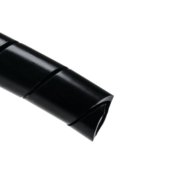 HellermannTyton 2NFP0C | Spiralwrap Protective Sheathing, .25" Diameter, PE, Black, 100 ft/roll