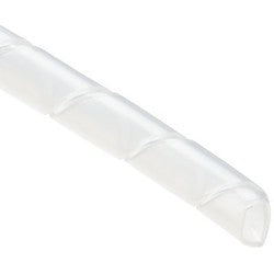 HellermannTyton 2P9C | Spiralwrap Protective Sheathing, 0.25" Diameter, Ptfe, Natural, 100 Ft/Roll