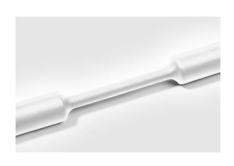 HellermannTyton 309-60291 | Heat Shrink Tubing, Mini Reel, 2:1 Shrink Ratio, 1/8", 3.2/1.6 Dia, PO, White, 100 ft/Reel
