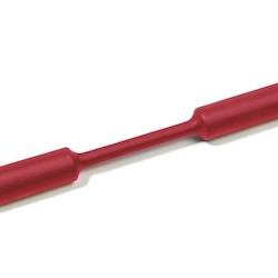 HellermannTyton 309-60327 | Heat Shrink Tubing, Bulk Reel, 2:1 Shrink Ratio, 1.5", 38.1/19.1 mm Dia., PO, Red, 100 ft/Reel
