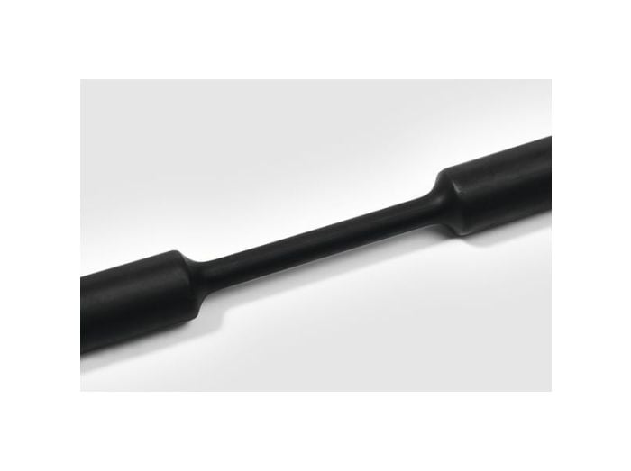 HellermannTyton 309-65112 | Heat Shrink Tubing, Mini Reel, 2:1 Shrink Ratio, 3/32", 2.4/1.2 Dia, PO, Black, 100 ft/Reel