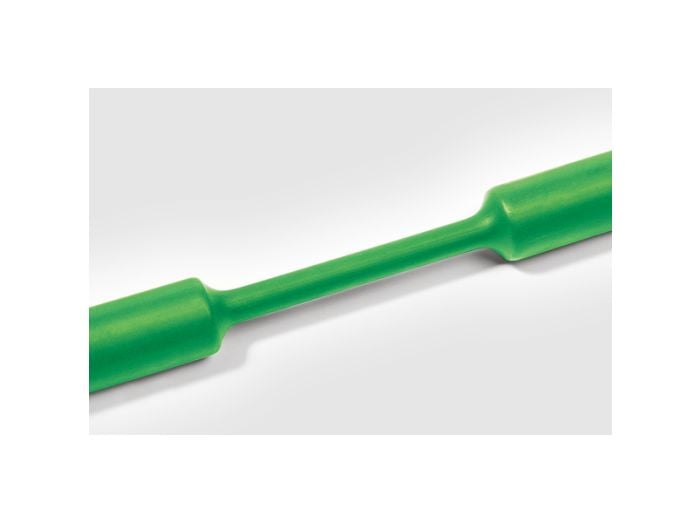 HellermannTyton 309-65292 | Heat Shrink Tubing, 4ft. Long Stick, 2:1 Shrink Ratio, 1/4", 6.4/3.2 Dia, PO, Green, 15/pkg