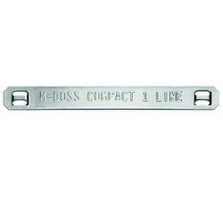 HellermannTyton 544-80102 | M-Boss Marker, 3.54" W x 0.39" H, Stainless Steel, Silver, 500/Box