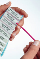 HellermannTyton 553-50064 | Shrinktrak Labels, 1-Sided, 3-Slit, 0.187" (4.74Mm), Po-X, White, 1000/Box