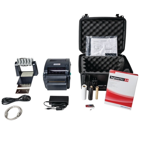 HellermannTyton 556-00256 | TT230SMC Thermal Transfer Printer Kit with Cutter, 300 dpi, Black, 1/pkg