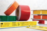 HellermannTyton 558-00312 | Adhesive Labels, Solid Color Continuous Roll, 2.0" X 250', Vl, Red, 250 Ft/Roll