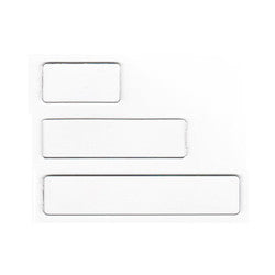 HellermannTyton 596-00196 | Insert for 596-00193, 2.63" x .59", Plastic, Clear, 90/pkg