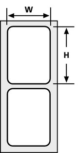 HellermannTyton 596-00413 | Foam Nameplate, 1.25" X 1.25" Button Label With .88" Hole, Pet, Black, 250/Roll