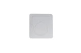 HellermannTyton 596-00414 | Foam Nameplate, 1.75" x 1.75" Button Label With 1.2" Hole, PET, White, 250/roll