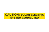 HellermannTyton 596-00613 | Solar Label, Reflective, Caution Solar Electric System Connected, 6.5" X 1.0", Vl, Yellow, 50/Roll