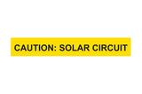HellermannTyton 596-00615 | Solar Label, Reflective, Caution Solar Circuit, 6.5" X 1.0", Vl, Yellow, 50/Roll