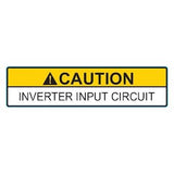 HellermannTyton 596-00750 | Solar Label, Caution Inverter Output Circuit, 4.0" X 1.0", Vl, Yellow, 50/Roll