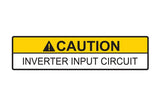 HellermannTyton 596-00750 | Solar Label, Caution Inverter Output Circuit, 4.0" X 1.0", Vl, Yellow, 50/Roll