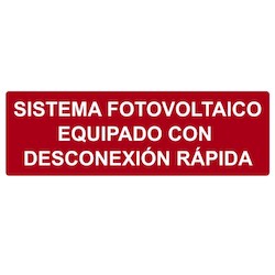 HellermannTyton 596-00823 | Solar Label, Reflective, Spanish, Photovoltaic System Rapid Shutdown, 5.5" x 1.75", Red, 50/Pkg