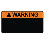 HellermannTyton 596-00868 | Metal Solar Placard, Blank Plate For Engraving, 3.75" x 2.0", AL, Orange/Black, 5/pkg