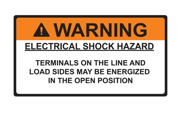 HellermannTyton 596-00878 | Solar Label, Warning Electrical Shock Hazard, 3.75" X 2.0", Vl, Orange, 50/Roll