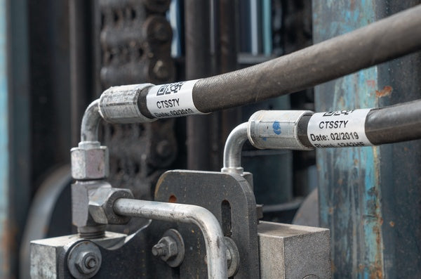 HellermannTyton 596-01903 | These self-laminating labels are ideal for marking hoses and pipes in harsh environments.