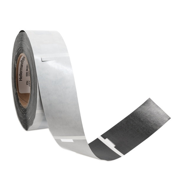 HellermannTyton 596-96253 | Paint Mask Label, 1.0" X .75" X 4.75", 1 Across, Vinyl, White, 1000/Roll