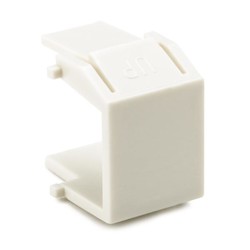 HellermannTyton BLANKINSERT-FW | Blank Module, ABS 94V-0, Office White, 10/pkg