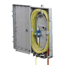 HellermannTyton CCE-1111AX-G | Customer Connection Enclosure, 1x LC/APC Duplex SM, Gray, 1/pkg