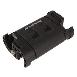 HellermannTyton CL-L99C-01 | Cablelok L99C L Port Plug x 1, CR, Black, 1/pkg