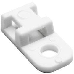 HellermannTyton CTAM110C2 | Cable Tie Anchor Mount, 0.17" Hole Dia., 0.2" Max Tie Width, PA66, White, 100/pkg