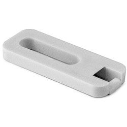 HellermannTyton CTAP110M4 | Cable Tie Anchor Mount, 0.20" x 0.75" Hole Dia, 0.20" Max Tie Width, PA66, White, 1000/Pkg
