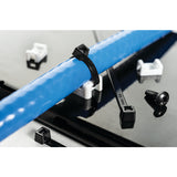 HellermannTyton CTM10M4 | Cable Tie Anchor Mount, 0.58" X .37", 0.19" Hole Dia, 0.2" Max Tie Width, Pa66, Black, 1000/Pkg