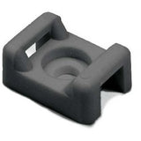 HellermannTyton CTM10M4 | Cable Tie Anchor Mount, 0.58" X .37", 0.19" Hole Dia, 0.2" Max Tie Width, Pa66, Black, 1000/Pkg