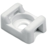 HellermannTyton CTM110M4 | Cable Tie Anchor Mount, .58" x .37", .19" Hole Dia, .2" Max Tie Width, PA66, White, 1000/pkg