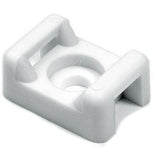 HellermannTyton CTM110M4 | Cable Tie Anchor Mount, 0.58" X .37", 0.19" Hole Dia, 0.2" Max Tie Width, Pa66, White, 1000/Pkg