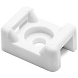 HellermannTyton CTM210C2 | Cable Tie Anchor Mount, 0.86" X .61", 0.18" Hole Dia, 0.31" Max Tie Width, Pa66, White, 100/Pkg