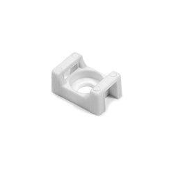 HellermannTyton CTM310C2 | Cable Tie Anchor Mount, 0.86" X .61", 0.2" Hole Dia, 0.31" Max Tie Width, Pa66, White, 100/Pkg