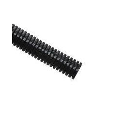 HellermannTyton CTN10 | Convoluted Tubing, Slit, 1" Dia, PA6, Black with Gray Stripe, 2250 ft/carton