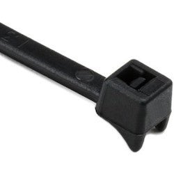 HellermannTyton CTT20R0C2 | Clamp Tie, 4" Long, 20Lb Tensile Strength, Pa66, Black, 100/Pkg