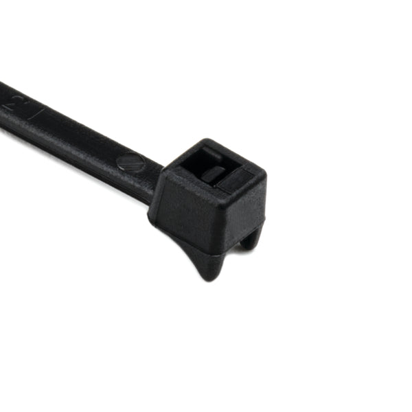 HellermannTyton CTT20R0C2 | Clamp Tie, 4" Long, 20Lb Tensile Strength, Pa66, Black, 100/Pkg