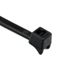 HellermannTyton CTT20R0C2 | Clamp Tie, 4" Long, 20Lb Tensile Strength, Pa66, Black, 100/Pkg