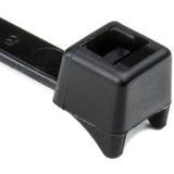 HellermannTyton CTT60R0HIRM4 | Clamp Tie, 8" Long, 60Lb Tensile Strength, Pa66Hirsuv, Black, 1000/Pkg