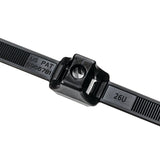 HellermannTyton DCT90HIRK2 | Dual Clamp Tie, 0.25" Stud Dia, 1.30" Max Bundle Dia, 150Lb, Pa66Hirhsuv, Black 50/Pkg