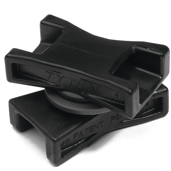 HellermannTyton DSWS50HSH1 | Dual Swivel Saddle Spacer For T50-T250, 0.625 - 6.0" Bundle Diameter, Pa66Hs, Black, 500/Pkg