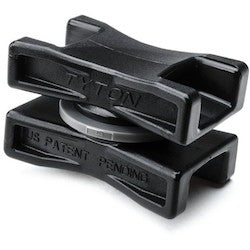 HellermannTyton DSWS50HSK2 | Dual Swivel Saddle Spacer for T50-T250, Bundle Diameter 0.625 - 6", Black, PA66HS, 50/pkg