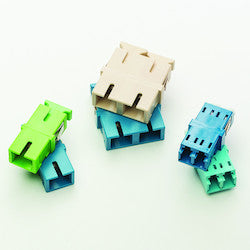 HellermannTyton FALCASM | Adapter, LC/APC Simplex, SM, No Flange, Green, 1/pkg